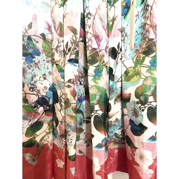 Julian Taylor NY Womens Dress Sz 6 Floral‎ A-Line Dress With Belt, Pockets Scoop - Picture 2 of 7